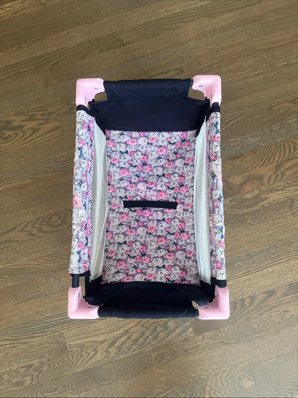 Baby Doll Crib with Teddy Bear Theme
